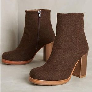 Anthropologie Cubanas Wool Bootie